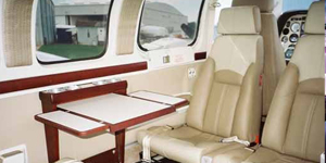 Beech Baron 58 view for Nantucket charter