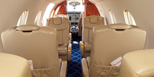 Beechjet 400A view for Nantucket charter