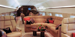 Boeing Business Jet (BBJ) view for Nantucket charter