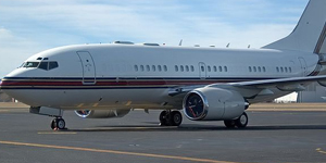 Boeing Business Jet (BBJ) view for Nantucket charter