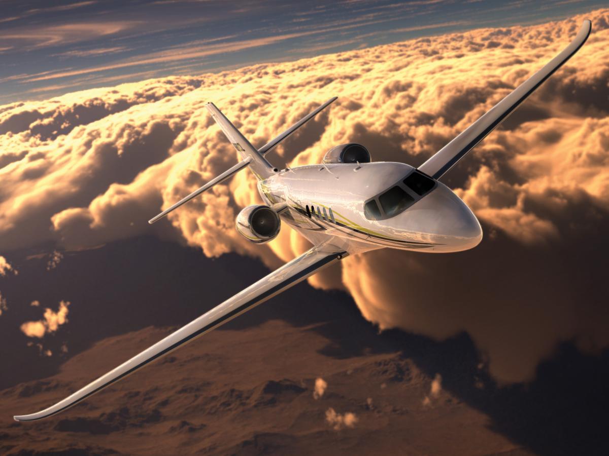 Cessna Citation Latitude view for Nantucket charter