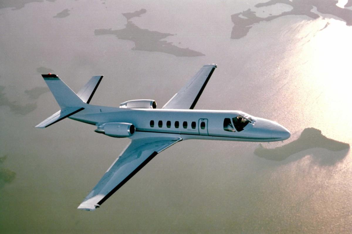Cessna Citation Ultra view for Nantucket charter