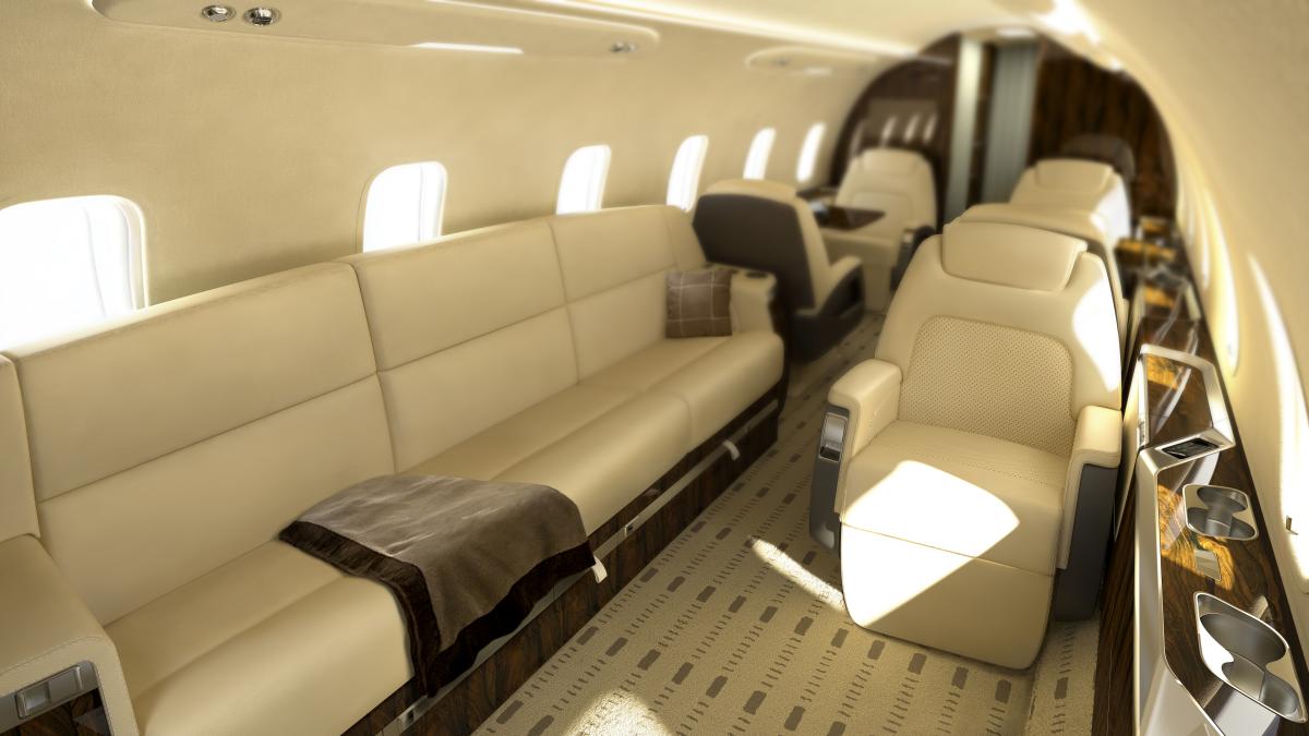 Bombardier Challenger 350 view for Nantucket charter