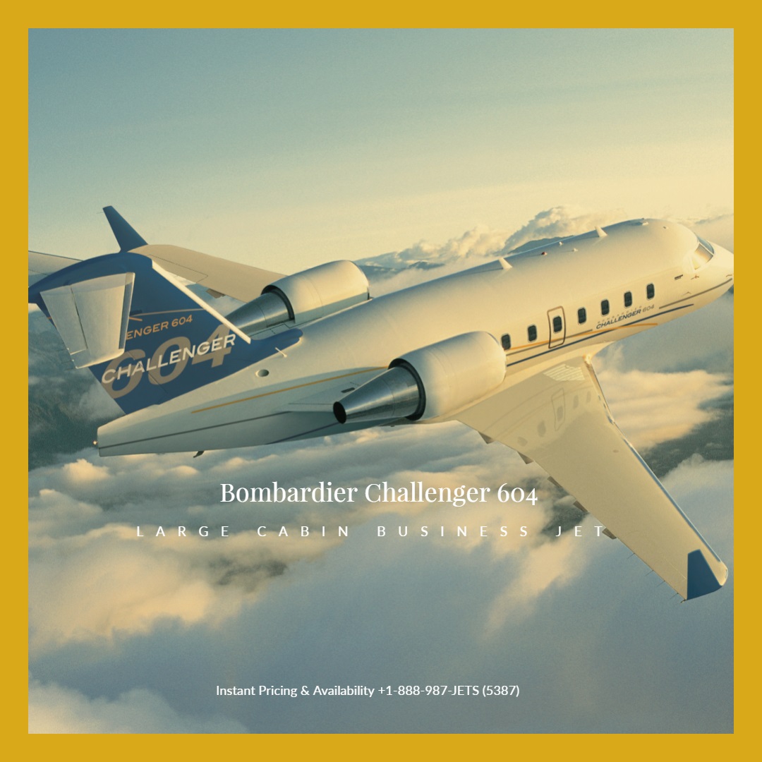 Challenger 604 heavy jet for Nantucket charter