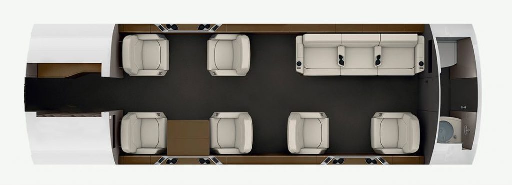 Bombardier Challenger 650 view for Nantucket charter