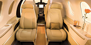 Embraer Phenom 100 view for Nantucket charter