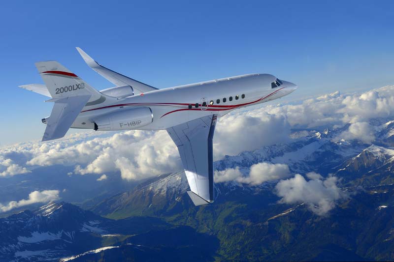 Dassault Falcon 2000LXS heavy jet for Nantucket charter