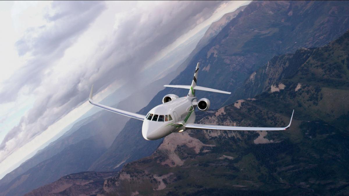 Dassault Falcon 2000S view for Nantucket charter