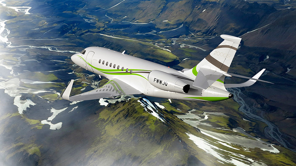 Dassault Falcon 2000S heavy jet for Nantucket charter