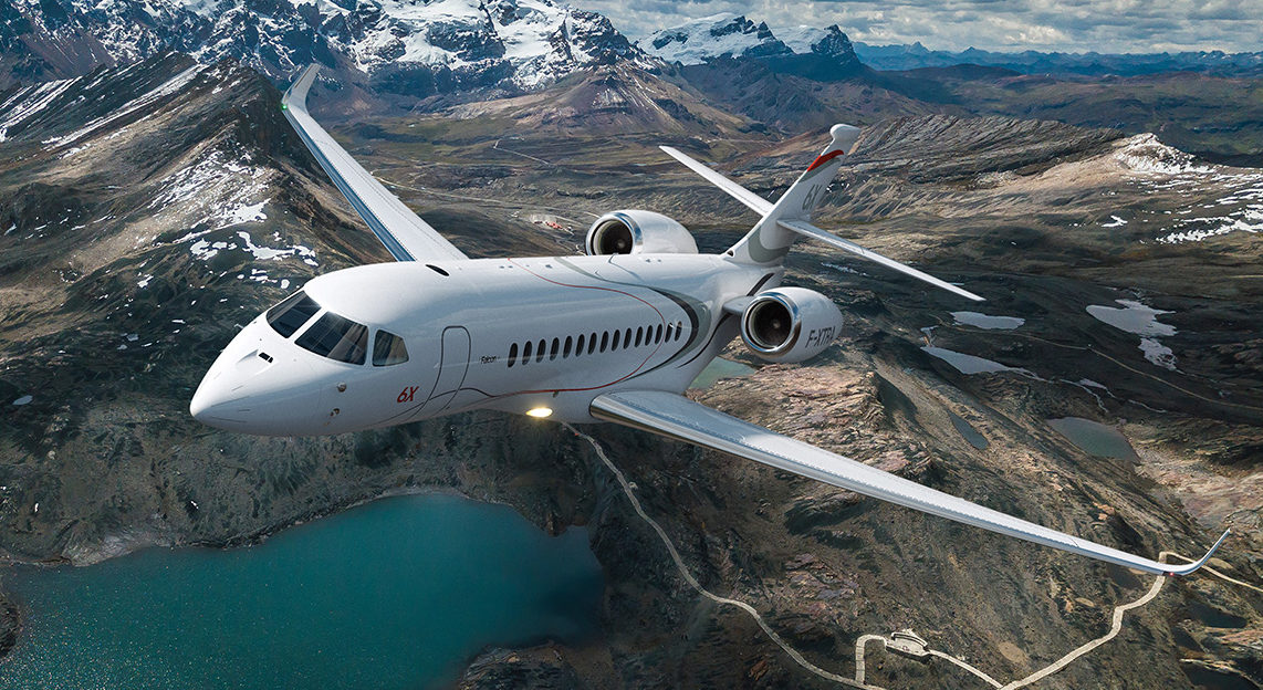 Dassault Falcon 6X long range jet for Nantucket charter