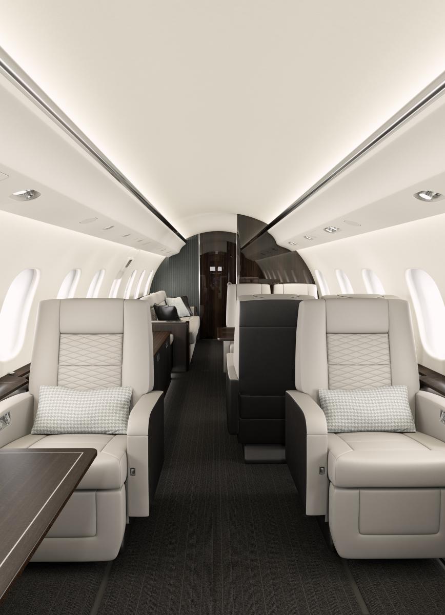 Global 6000 view for Nantucket charter