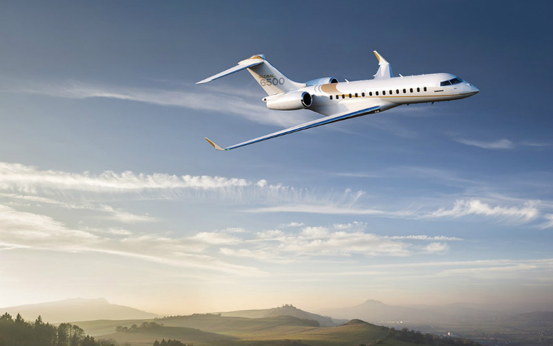Bombardier Global 6500 long range jet for Nantucket charter