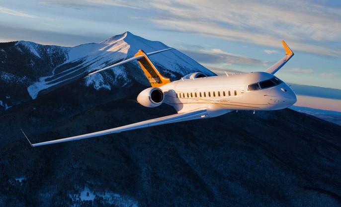 Global Express view for Nantucket charter