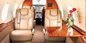 Hawker 400XP view for Nantucket charter