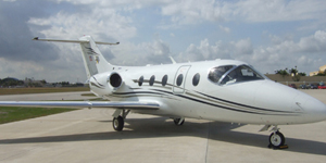 Hawker 400XP view for Nantucket charter