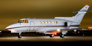 Hawker 750 view for Nantucket charter