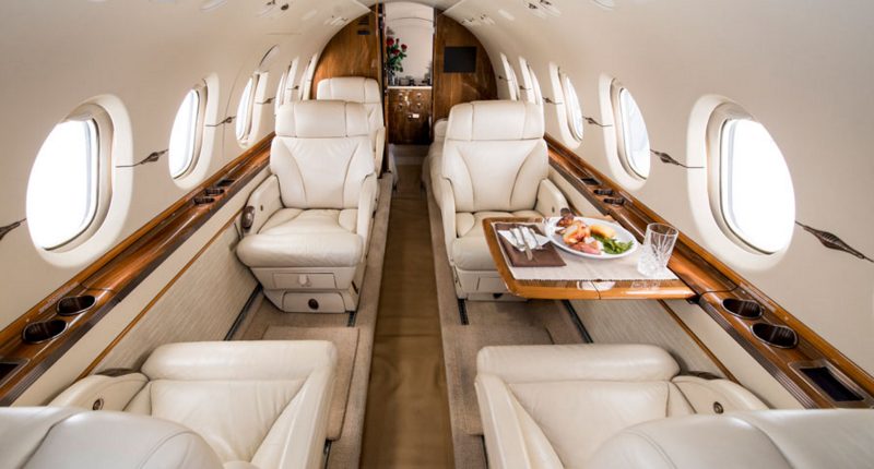 Hawker 850XP cabin for Nantucket charter