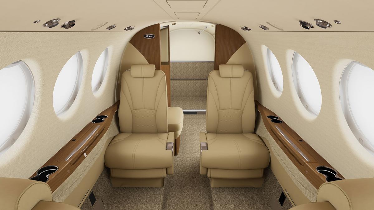 Beechcraft King Air 260 view for Nantucket charter