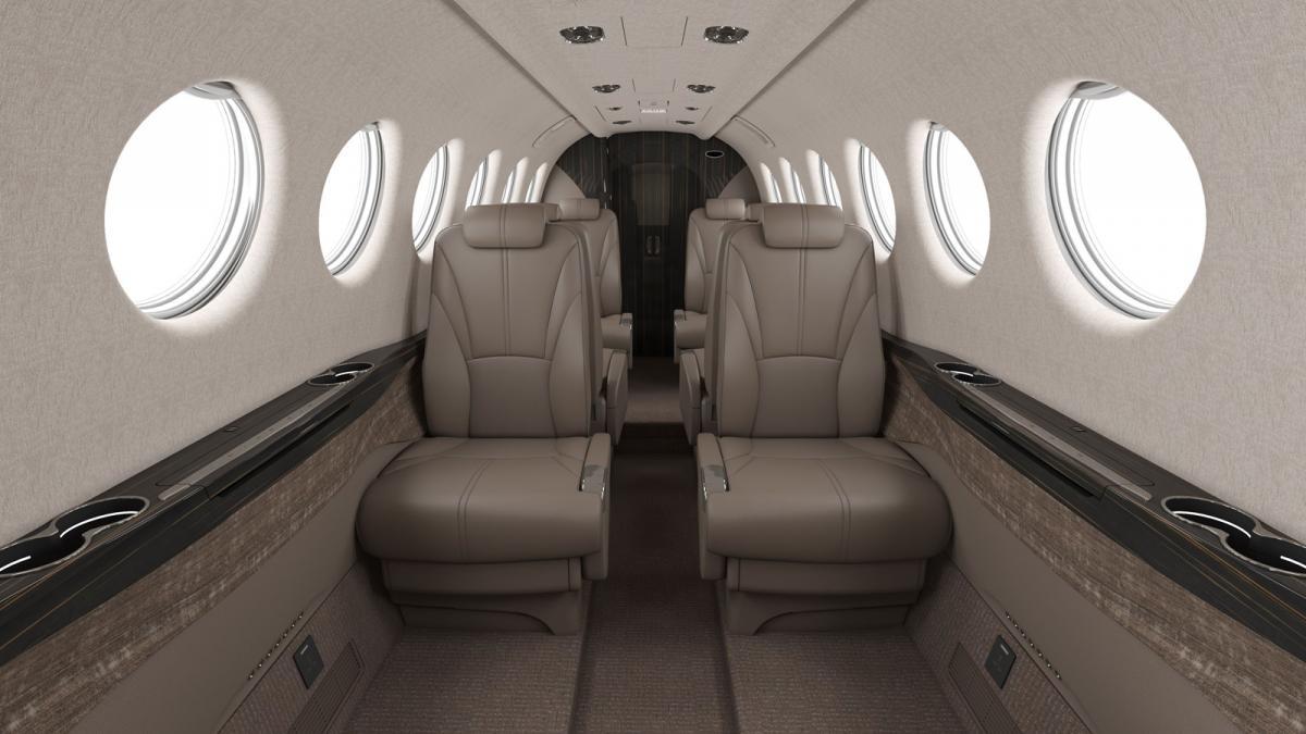 Beechcraft King Air 360 view for Nantucket charter