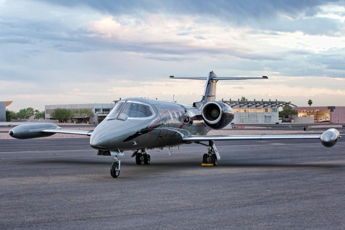 Learjet 35 view for Nantucket charter