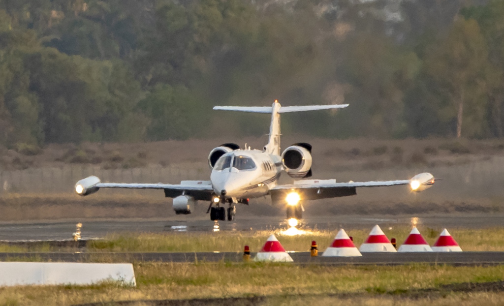 Learjet 35 view for Nantucket charter