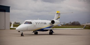 Learjet 40 view for Nantucket charter