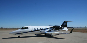 Learjet 60 view for Nantucket charter