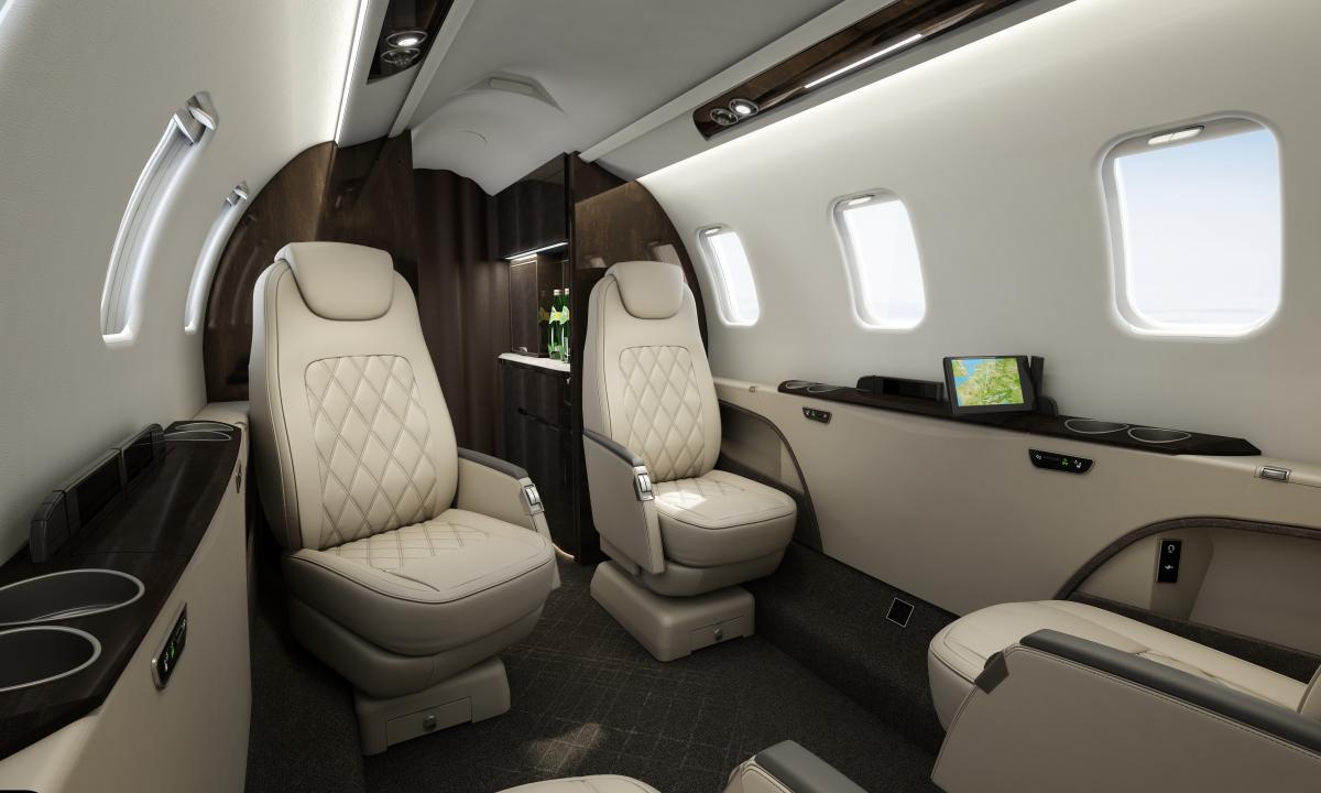 Learjet 75 view for Nantucket charter