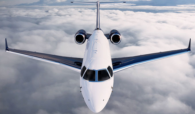 Embraer Legacy 450 view for Nantucket charter