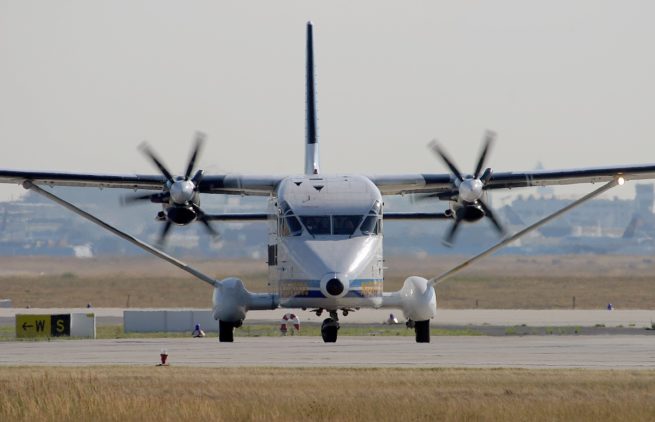 Shorts 360 cargo aircraft for Nantucket charter